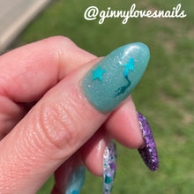 Load image into Gallery viewer, 2025 Birthday Trio- with mermaid glitter shapes