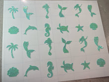 Load image into Gallery viewer, Mermaid (Under the Sea) Nail Stickers
