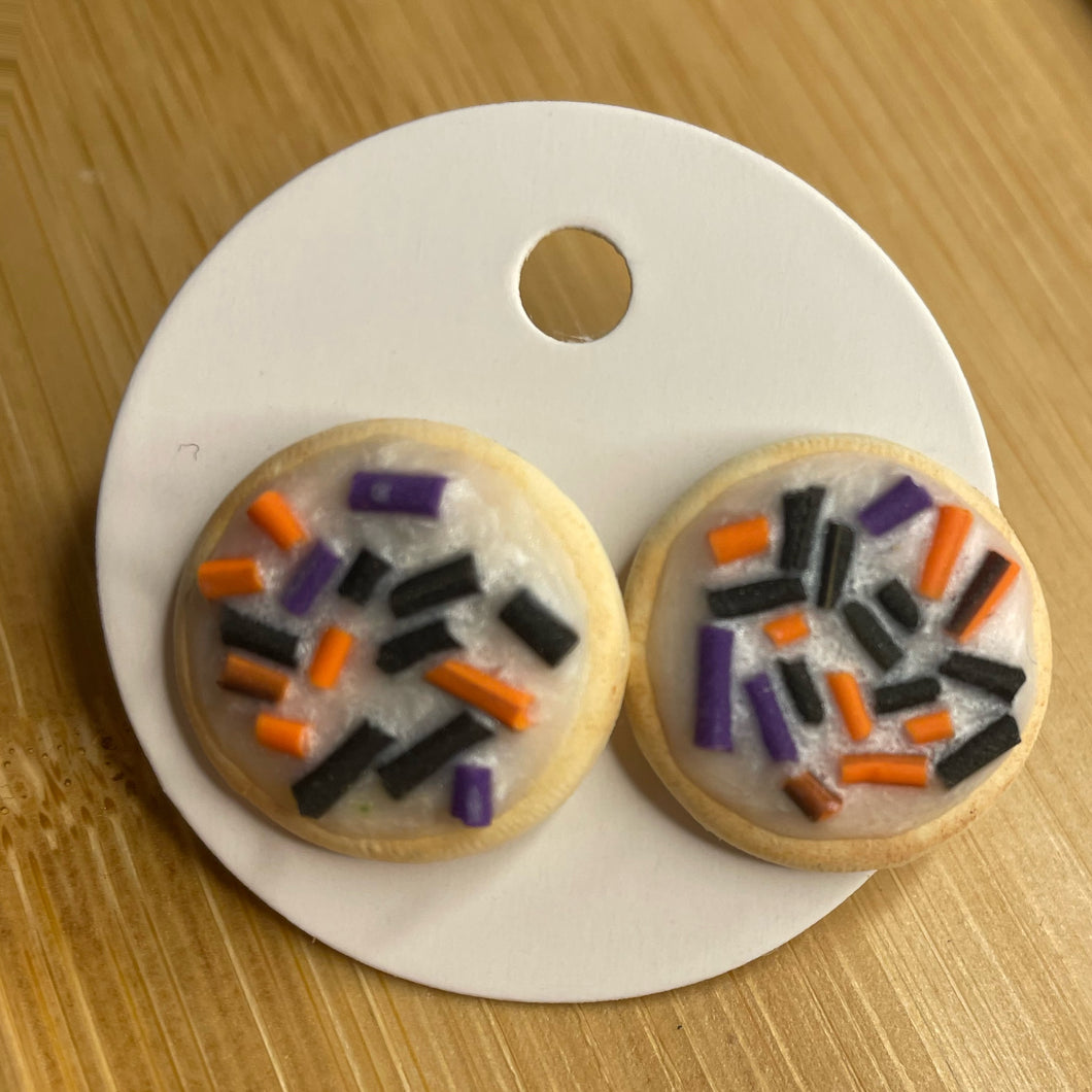 Halloween Cookie Stud Earrings