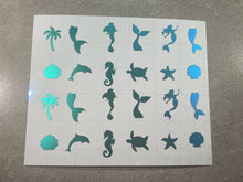 Load image into Gallery viewer, Mermaid (Under the Sea) Nail Stickers
