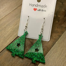 Load image into Gallery viewer, Green Tree Earrings
