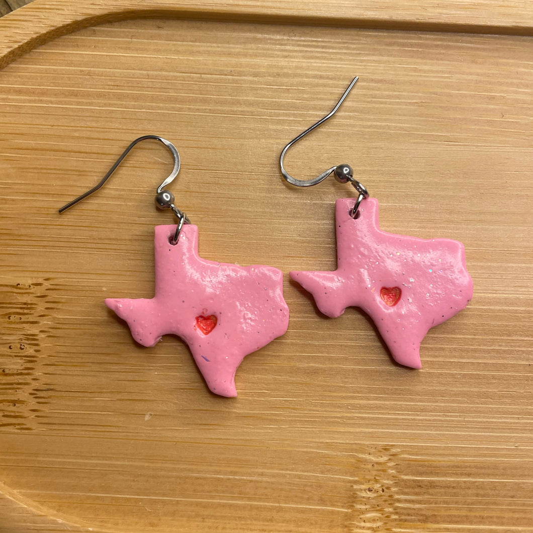 Pink Texas Earrings
