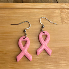 Load image into Gallery viewer, Breast Cancer Awareness Earrings- 50% Donated to the Susan G. Komen Charity
