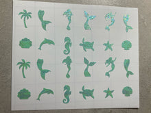 Load image into Gallery viewer, Mermaid (Under the Sea) Nail Stickers

