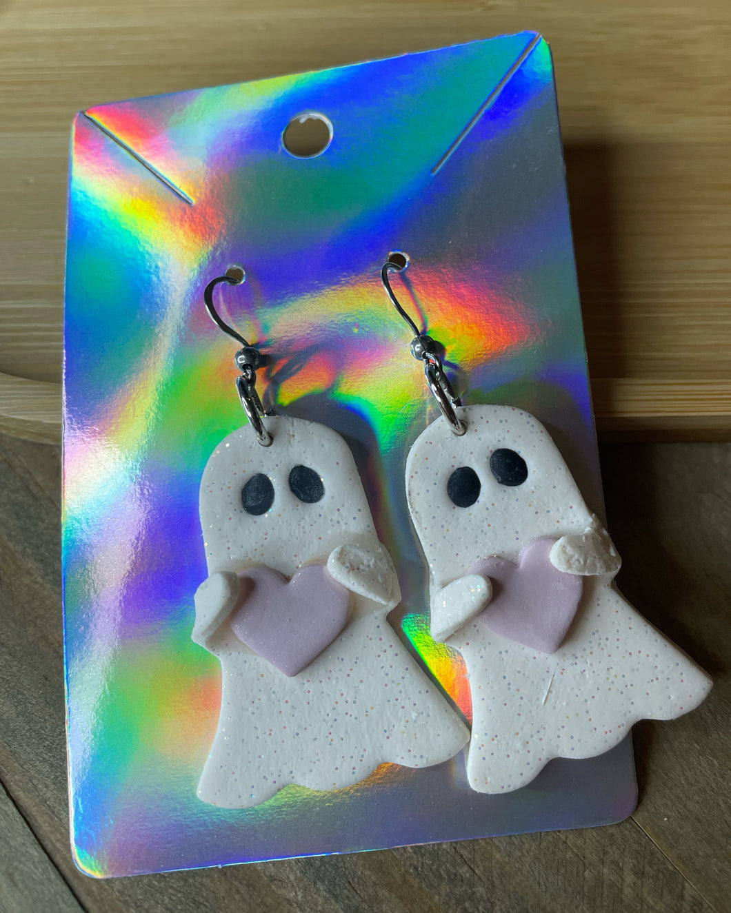 Heart Ghost Earrings