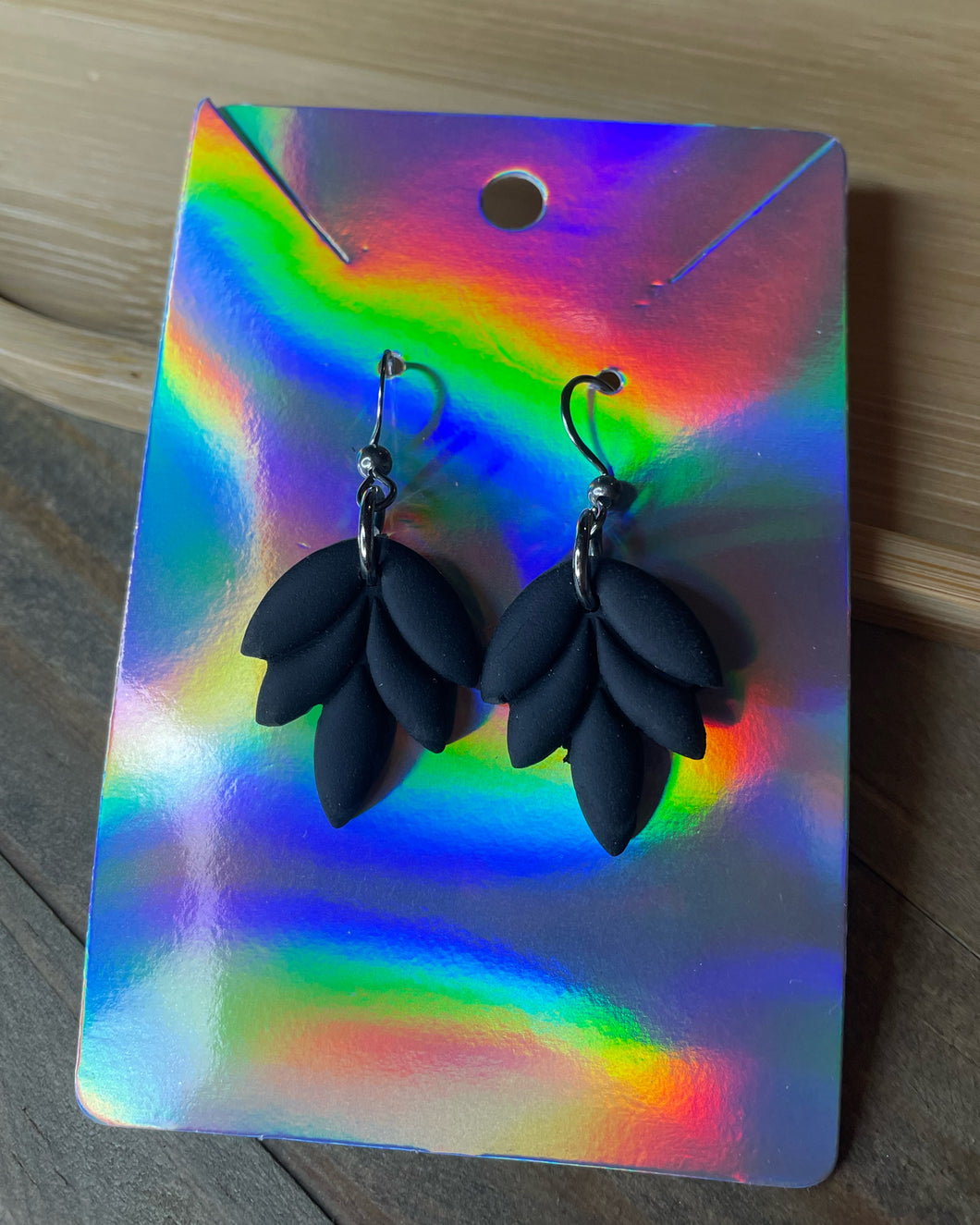 Black Leaf Earrings
