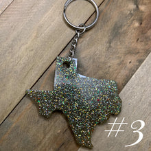 Load image into Gallery viewer, Texas Keychain (several color options available)
