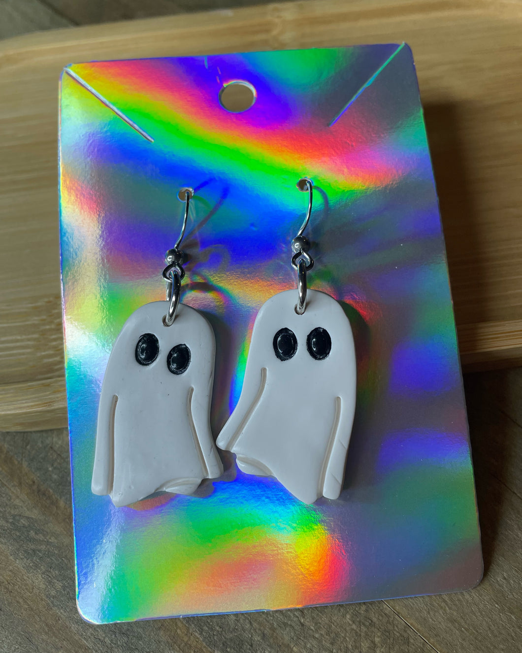White Ghost Earrings