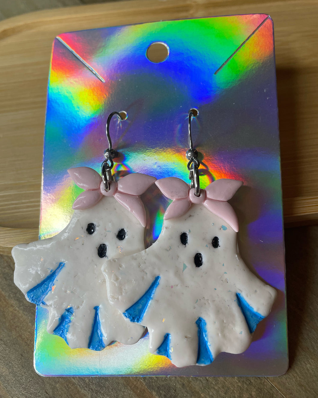 Blue Ghost Earrings