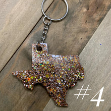 Load image into Gallery viewer, Texas Keychain (several color options available)
