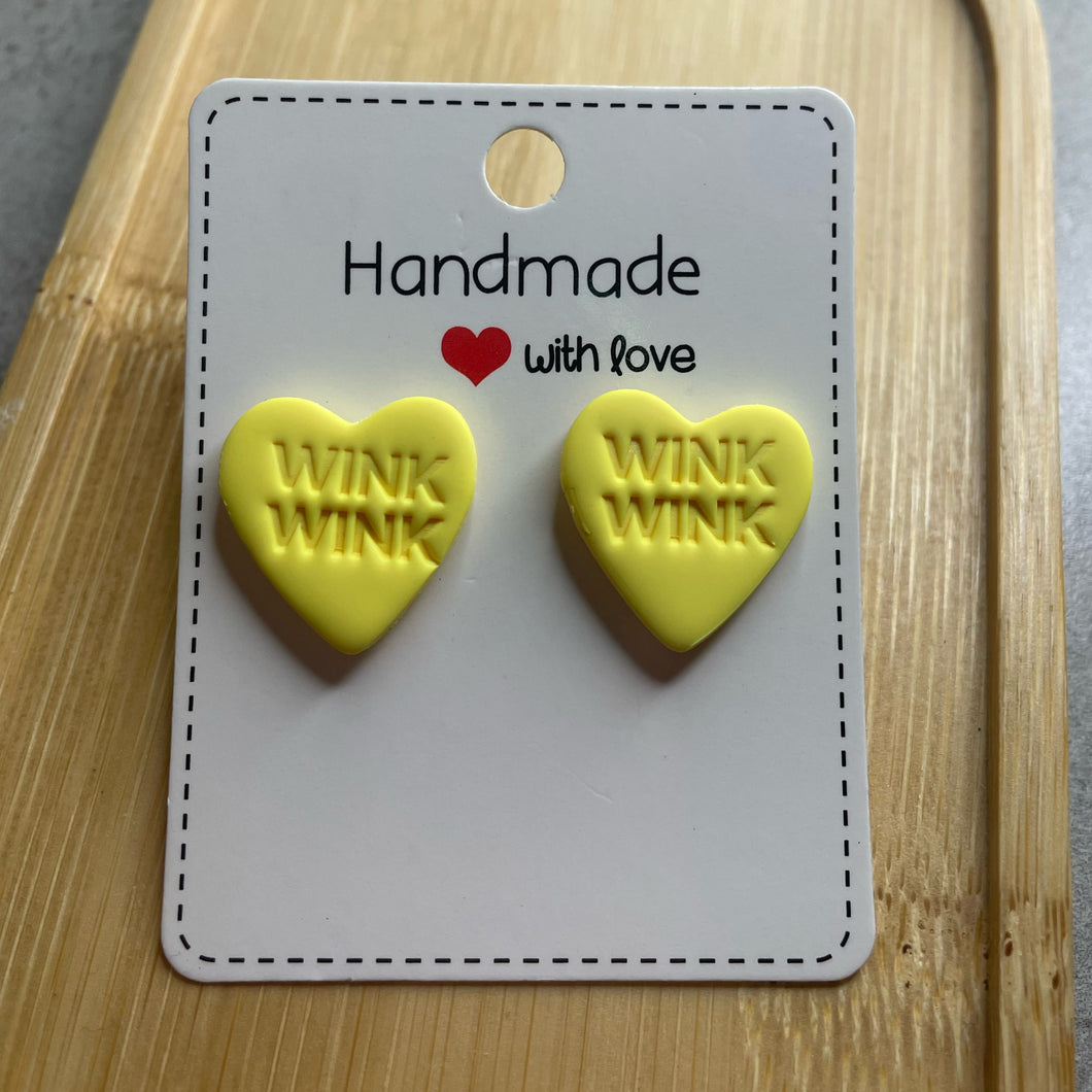Conversation Heart Studs