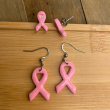 Load image into Gallery viewer, Breast Cancer Awareness Earrings- 50% Donated to the Susan G. Komen Charity
