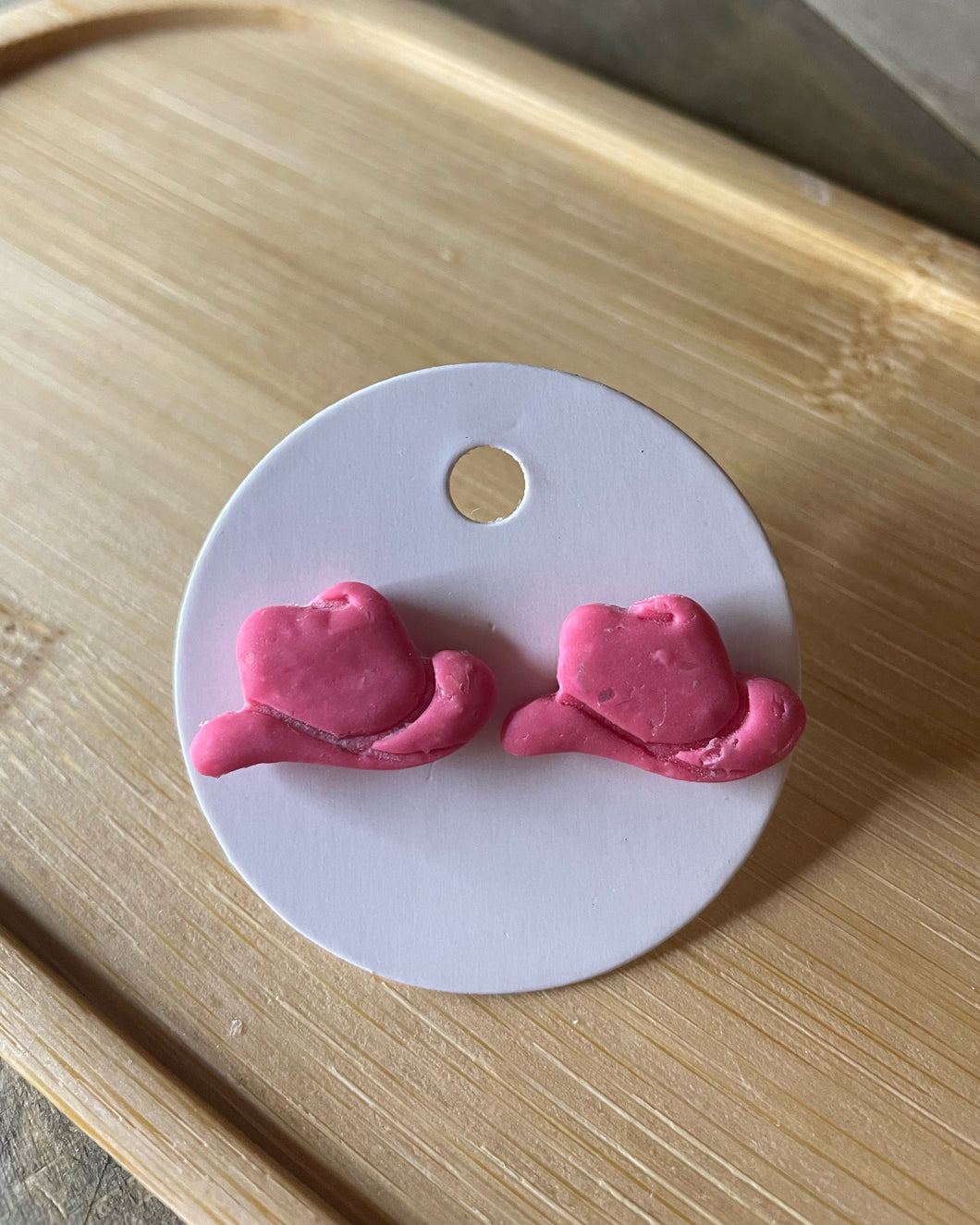 Pink Hat Studs