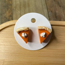 Load image into Gallery viewer, Pumpkin Pie Stud Earrings
