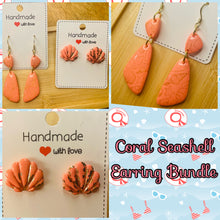 Load image into Gallery viewer, Coral Seashell Earring Bundle
