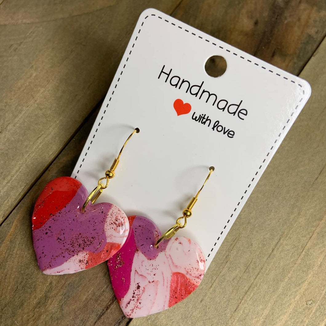 Medium Heart Earrings