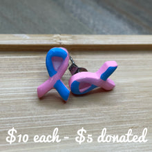 Load image into Gallery viewer, Pregnancy &amp; Infant Loss Awareness Earrings- 50% Donated to the Share charity
