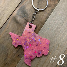 Load image into Gallery viewer, Texas Keychain (several color options available)
