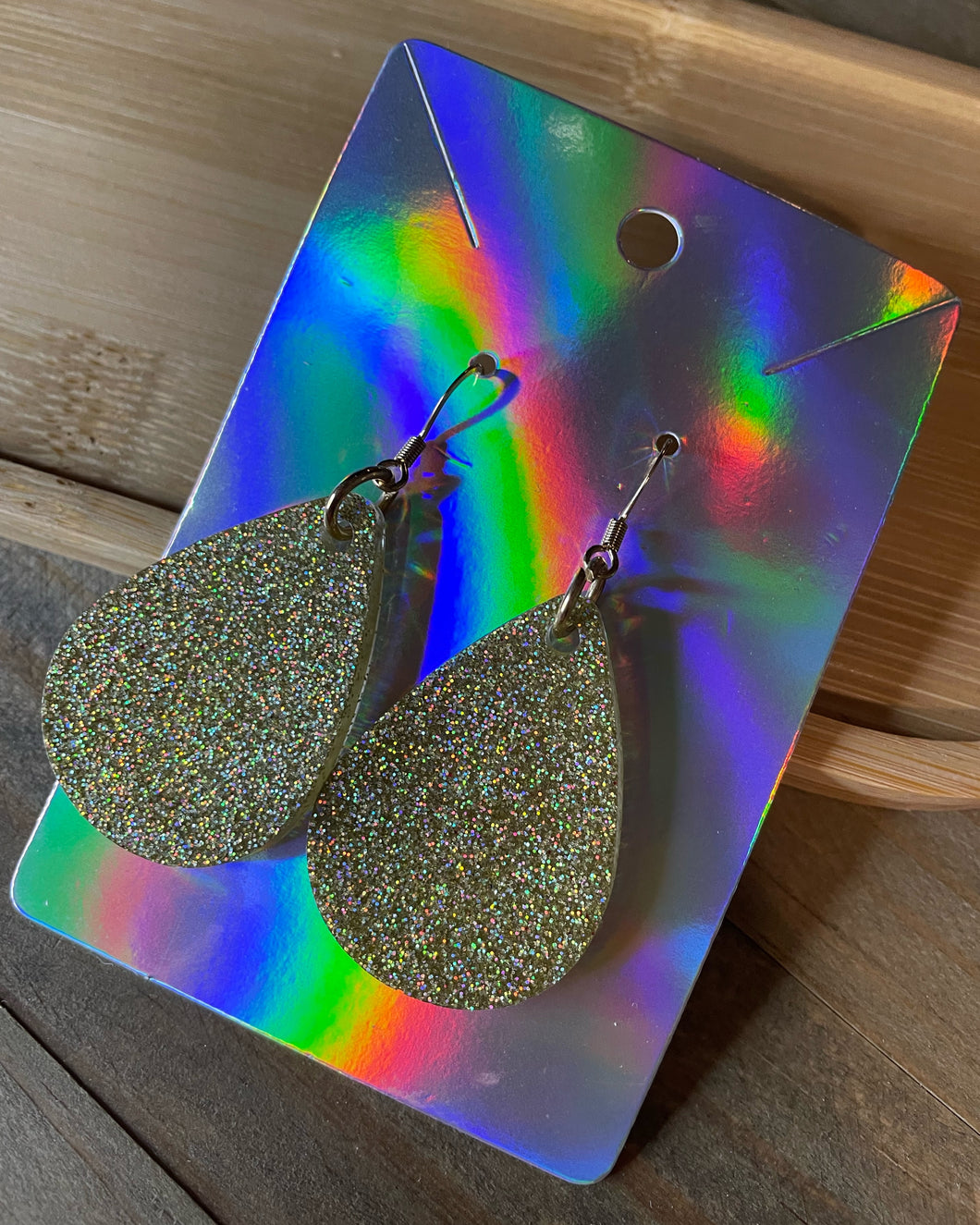 Gold Resin Earrings