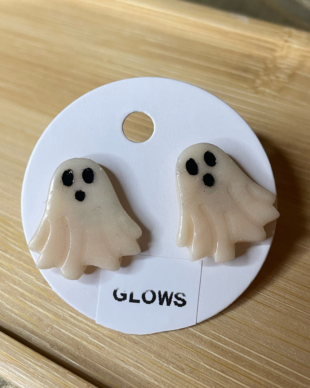 Glow in the Dark Ghost Studs