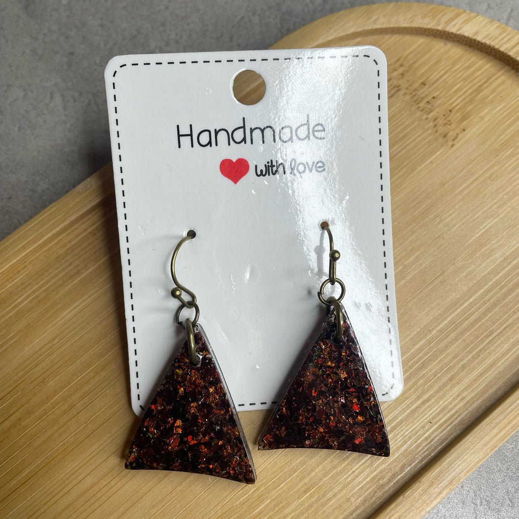 Halloween Triangle Earrings