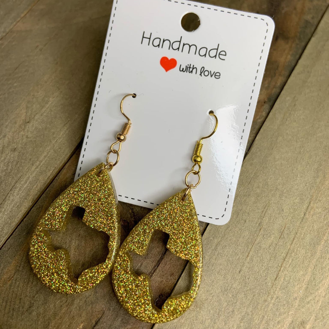 Gold Texas Earrings