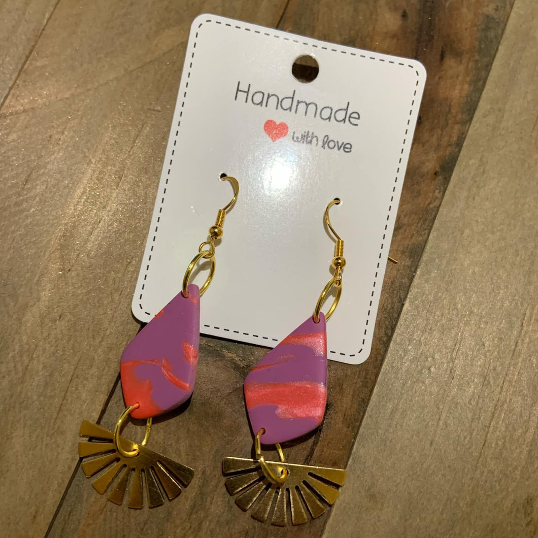 Marble Clay Earrings