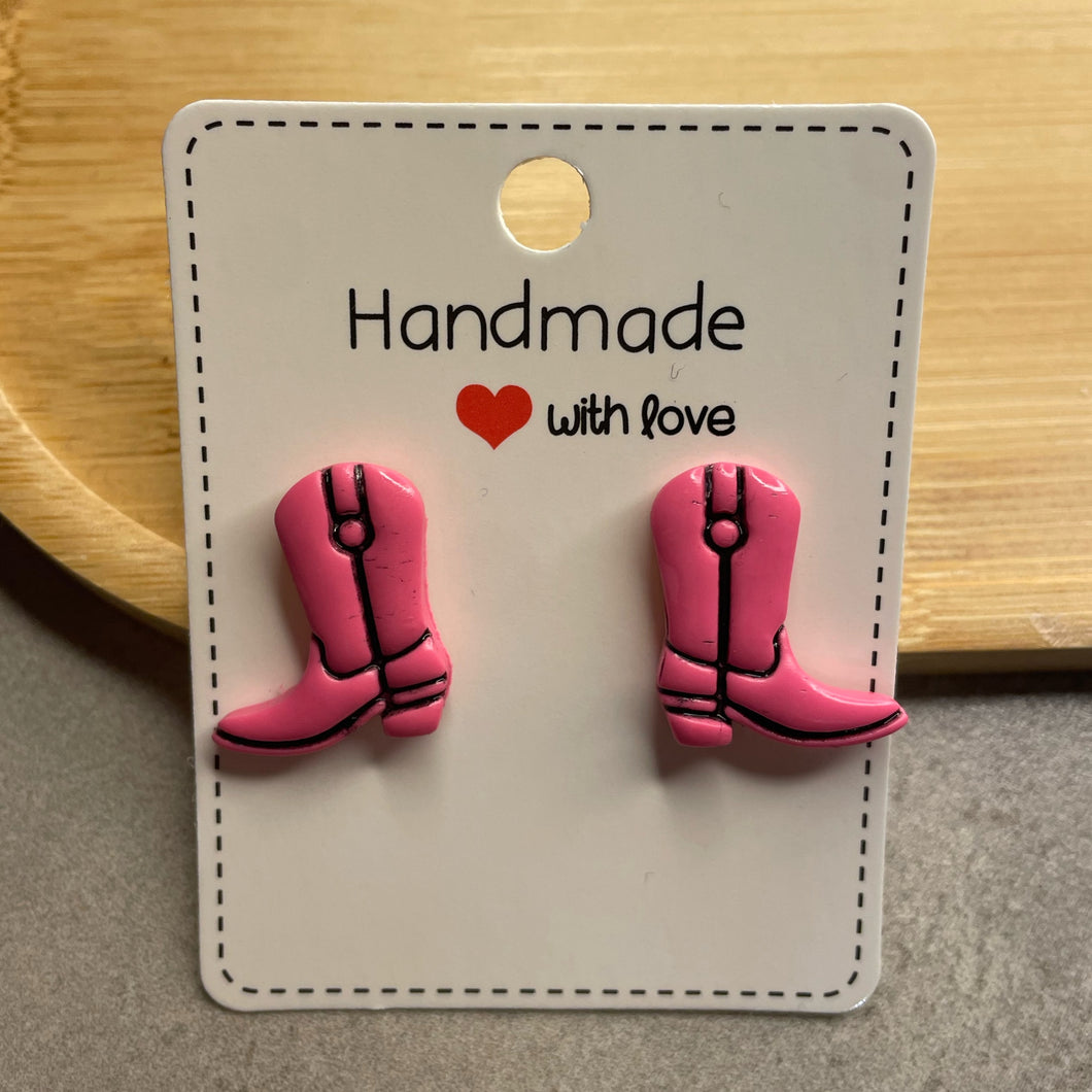 Pink Boot Studs