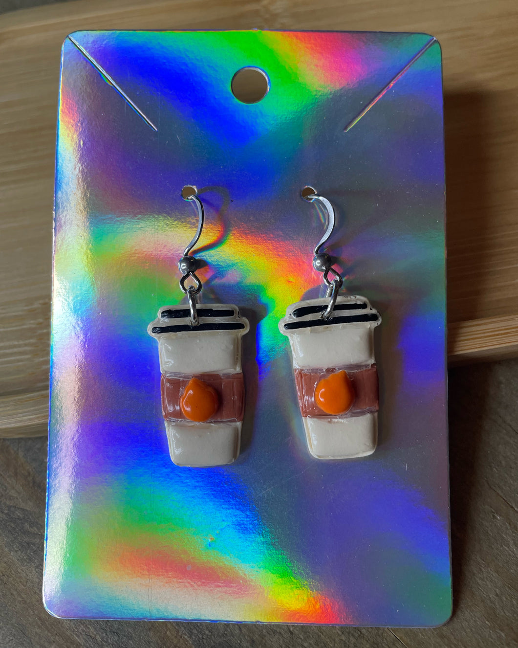 Fall Coffee Cup Earrings