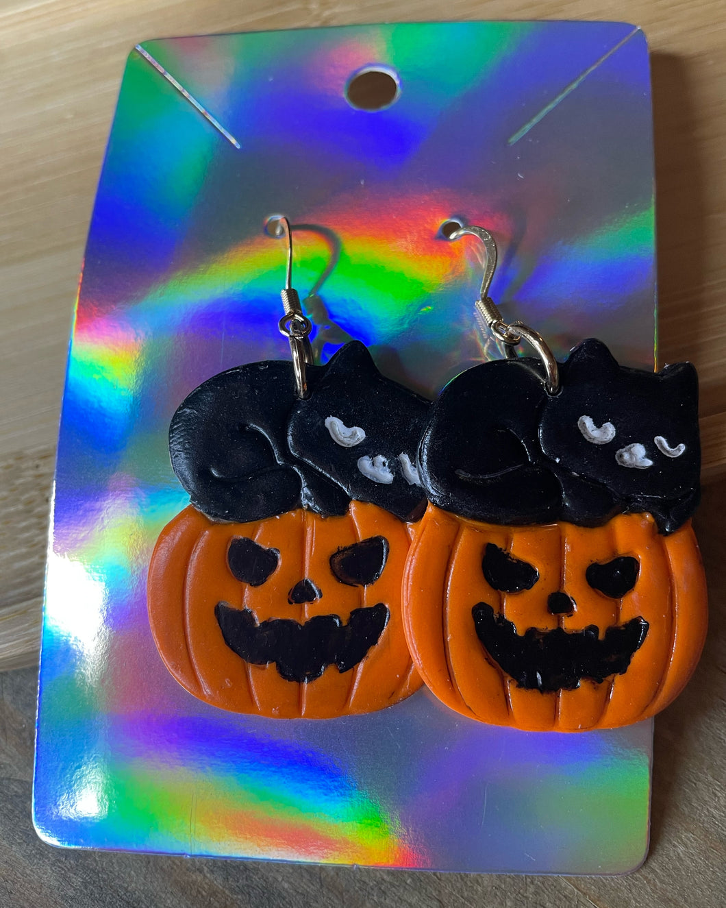 Cat Jackolantern Earrings