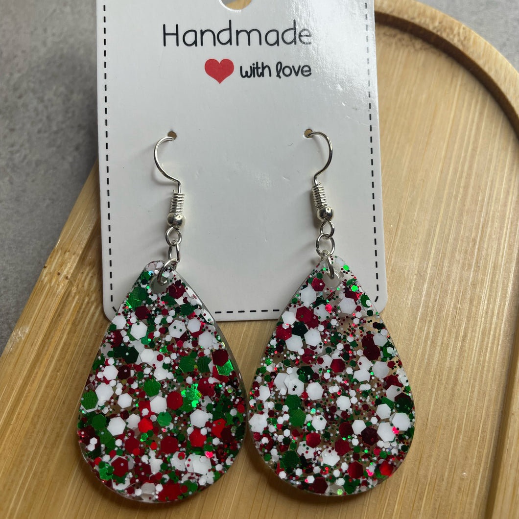 Christmas Teardrop Earrings