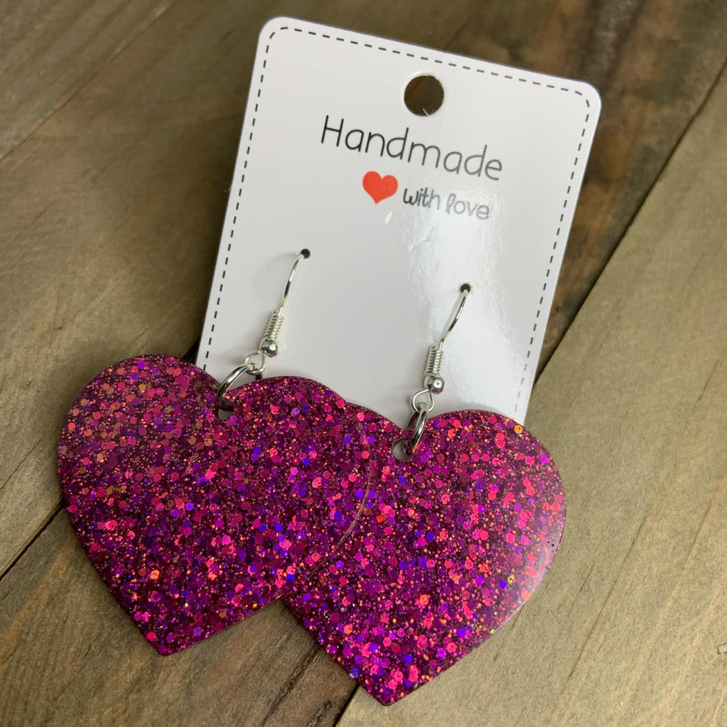 Large Heart Earrings