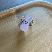 Load image into Gallery viewer, Medium Peeps Ring (lavender)- adjustable
