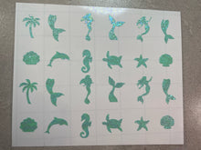 Load image into Gallery viewer, Mermaid (Under the Sea) Nail Stickers
