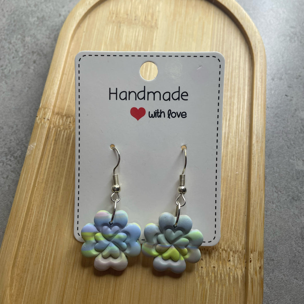 Rainbow Clover Earrings