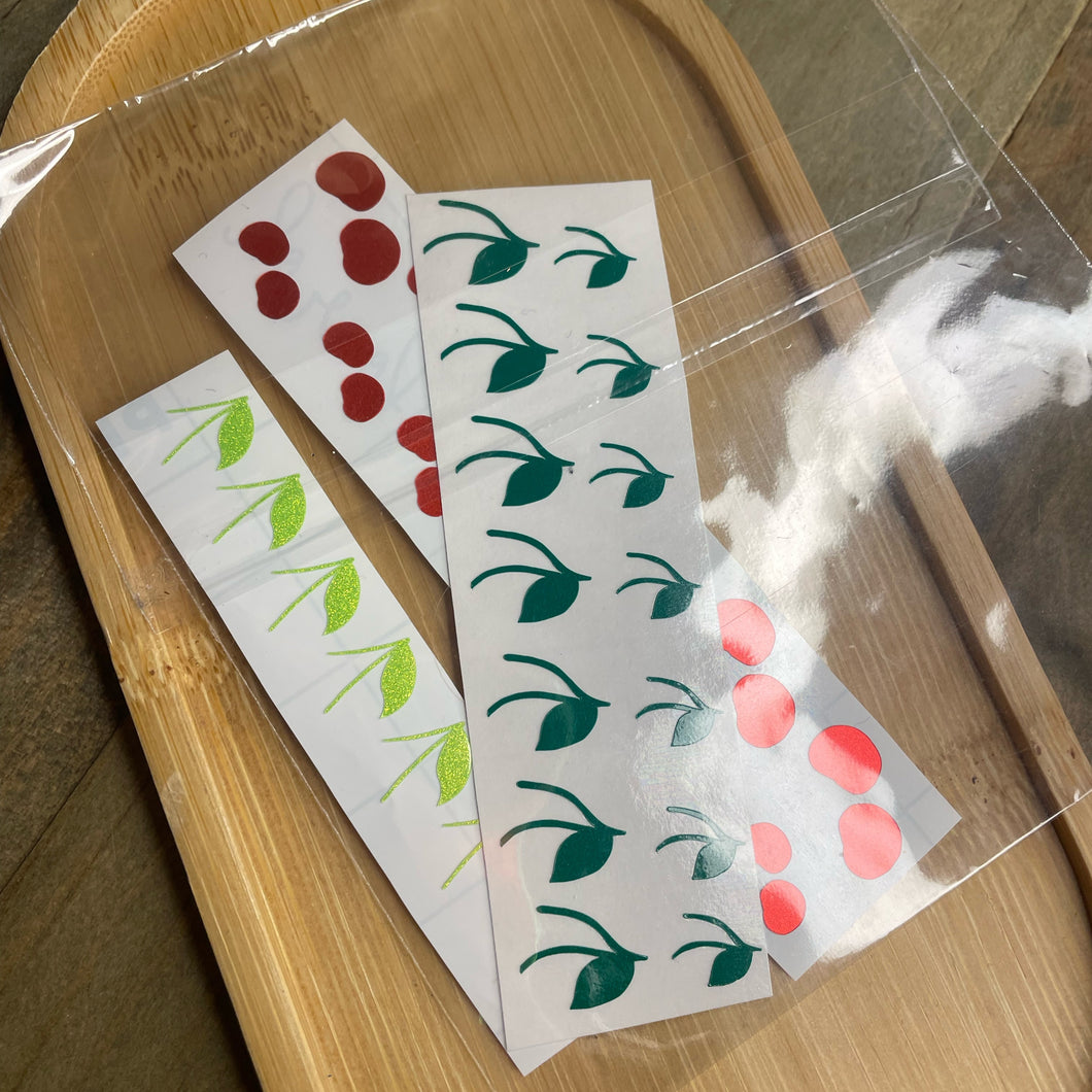 Cherry-Builder Nail Stickers