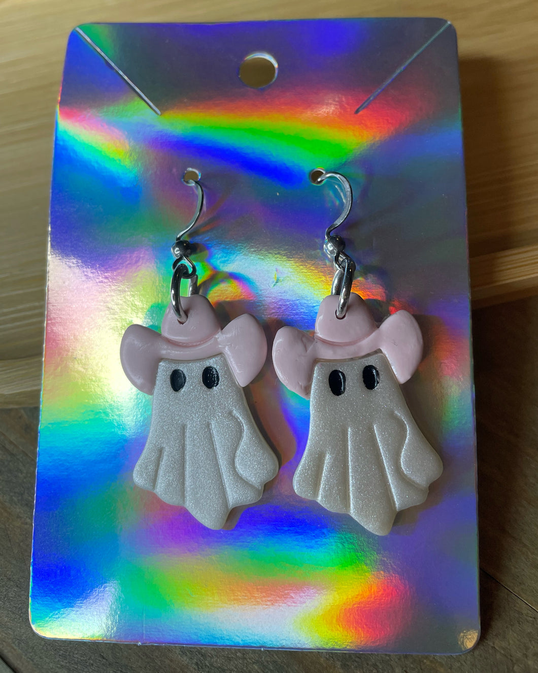Pearl Cowboy Ghost Earrings