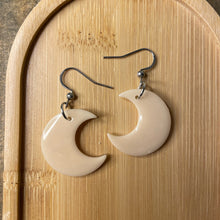 Load image into Gallery viewer, Glow in the Dark Moon Earrings
