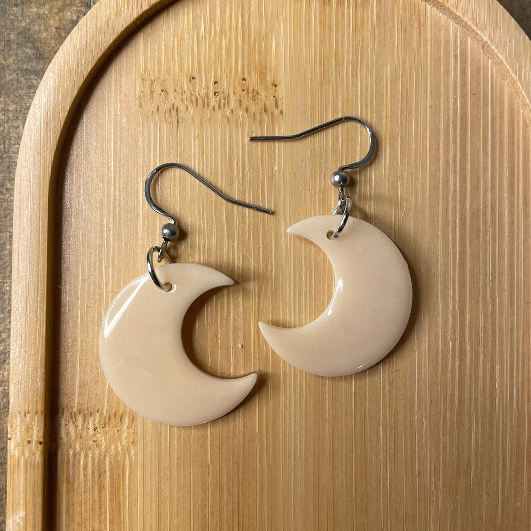 Glow in the Dark Moon Earrings