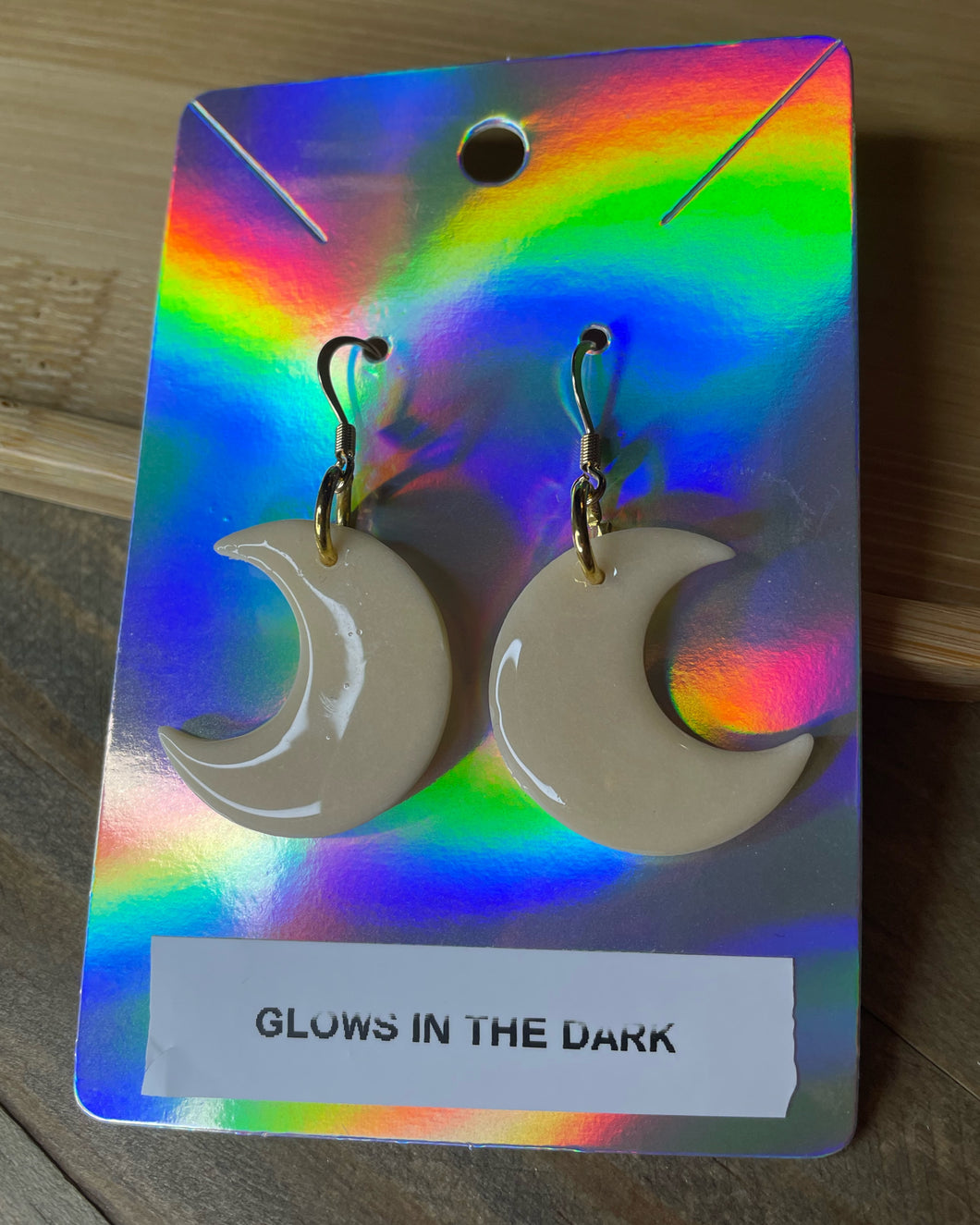 Glow in the Dark Moon Earrings