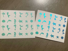 Load image into Gallery viewer, Mermaid (Under the Sea) Nail Stickers
