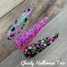 Load image into Gallery viewer, Ghouly Halloween Trio (with pink bats sample)
