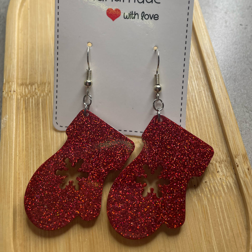 Christmas Mitten Earrings