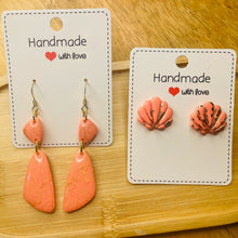 Load image into Gallery viewer, Coral Seashell Earring Bundle
