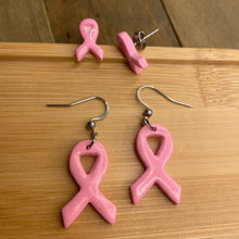 Load image into Gallery viewer, Breast Cancer Awareness Earrings- 50% Donated to the Susan G. Komen Charity
