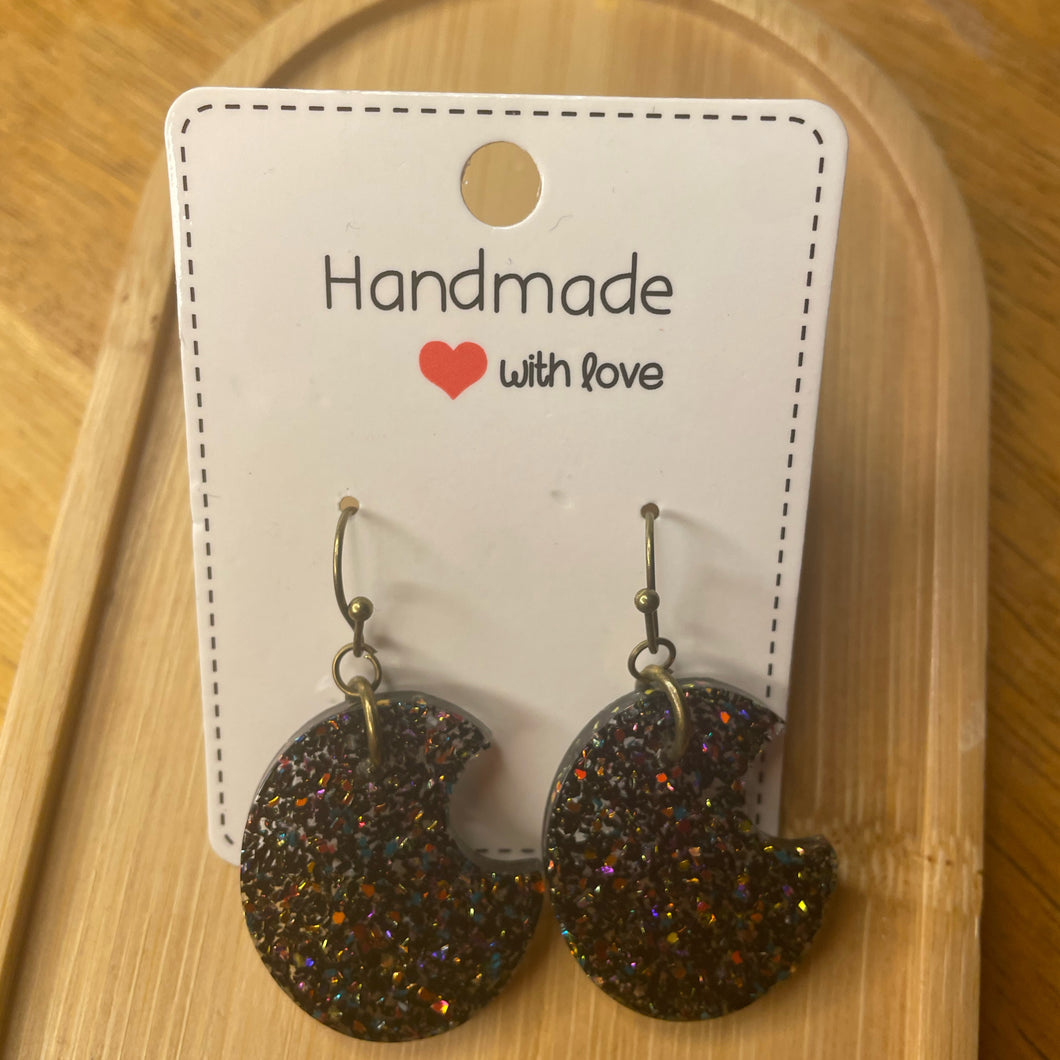 Halloween PacMan Shaped Earrings