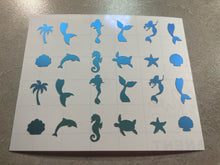 Load image into Gallery viewer, Mermaid (Under the Sea) Nail Stickers
