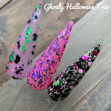 Load image into Gallery viewer, Ghouly Halloween Trio (with pink bats sample)
