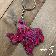 Load image into Gallery viewer, Texas Keychain (several color options available)
