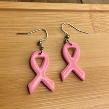 Load image into Gallery viewer, Breast Cancer Awareness Earrings- 50% Donated to the Susan G. Komen Charity
